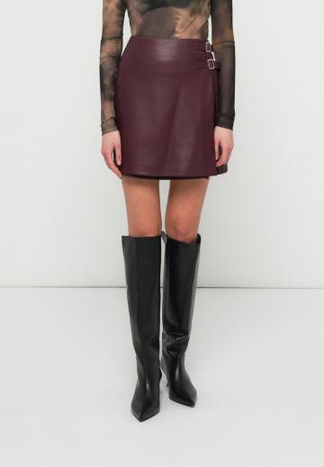 Кожаная юбка
