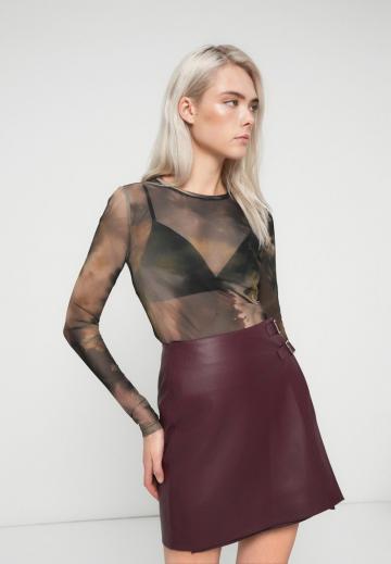 Кожаная юбка