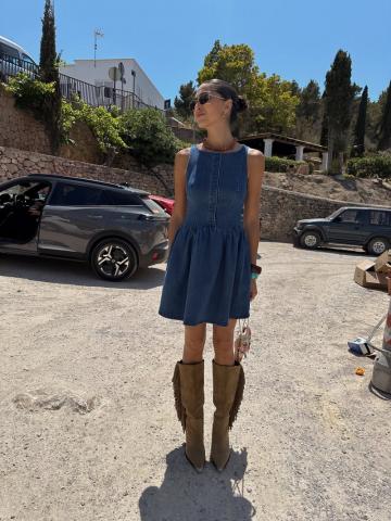 Джинсовое платье