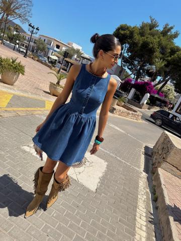 Джинсовое платье