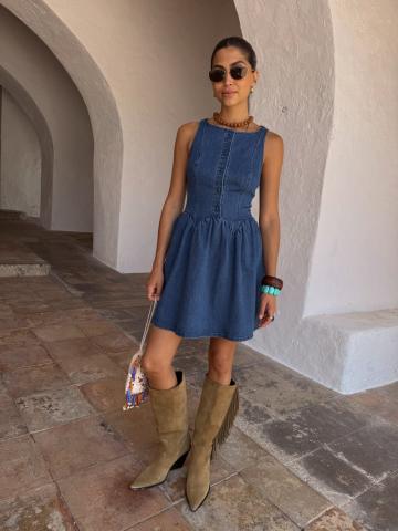 Джинсовое платье