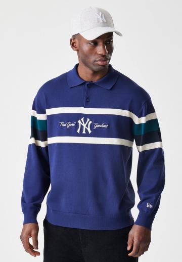 Пуловер с воротником поло