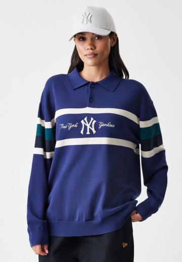 Пуловер с воротником поло