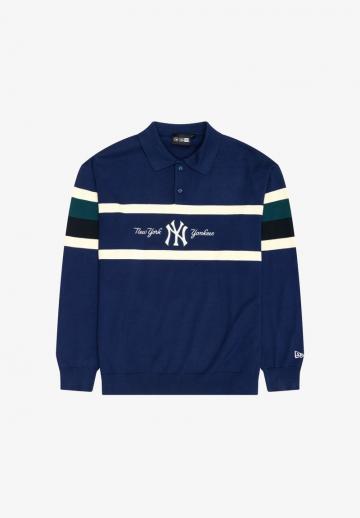 Пуловер с воротником поло