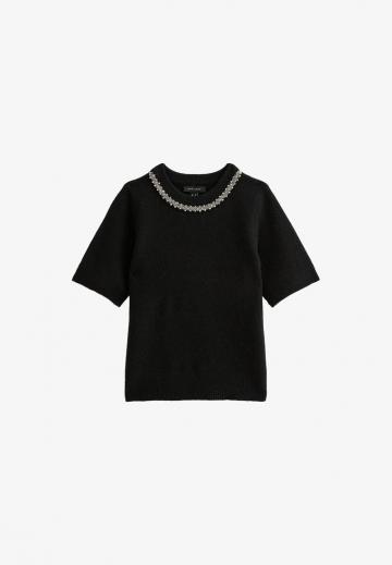 Пуловер с коротким рукавом