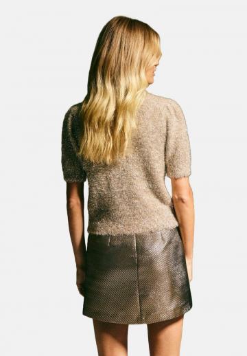 Пуловер с коротким рукавом