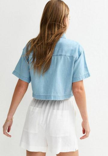 Джинсовая блузка