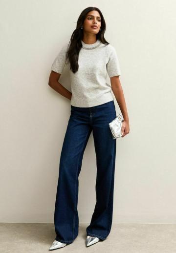 Пуловер с коротким рукавом