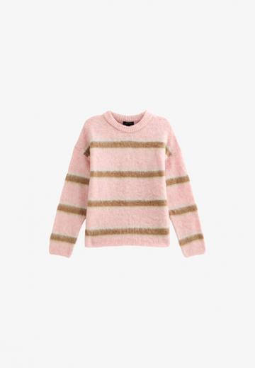 Пуловер в полоску