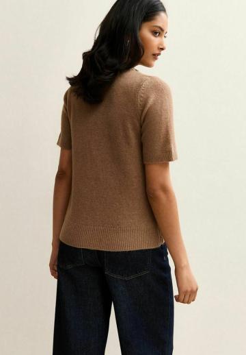 Пуловер с коротким рукавом