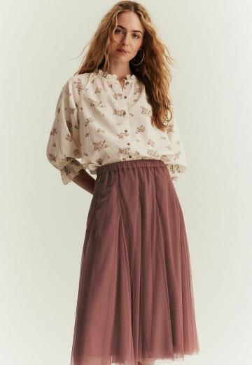 Юбка с воланами
