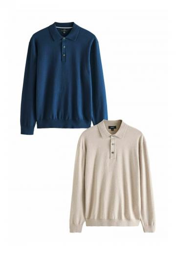 Поло с длинным рукавом