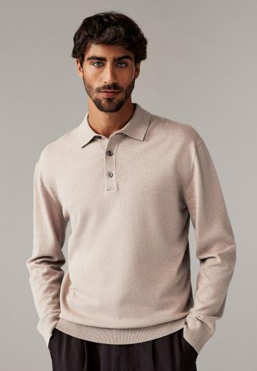 Поло с длинным рукавом