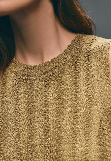 Пуловер без рукавов