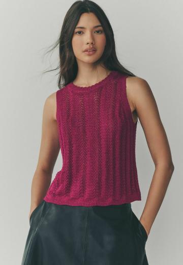 Пуловер без рукавов