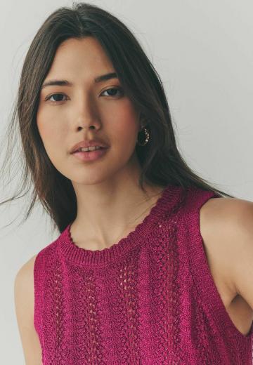 Пуловер без рукавов