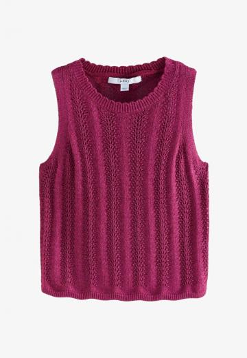 Пуловер без рукавов