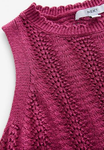 Пуловер без рукавов