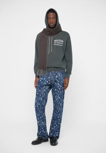 Пуловер с капюшоном