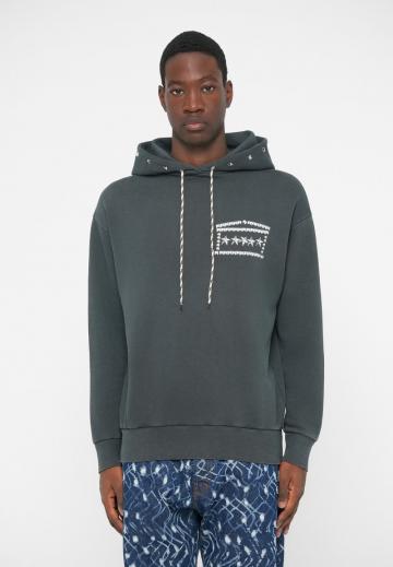 Пуловер с капюшоном