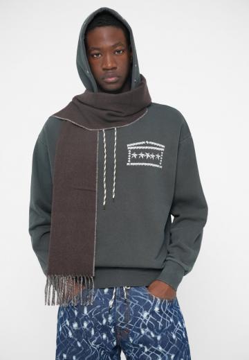 Пуловер с капюшоном