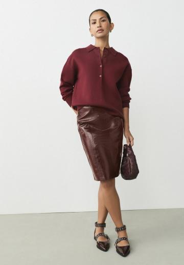 Кожаная юбка