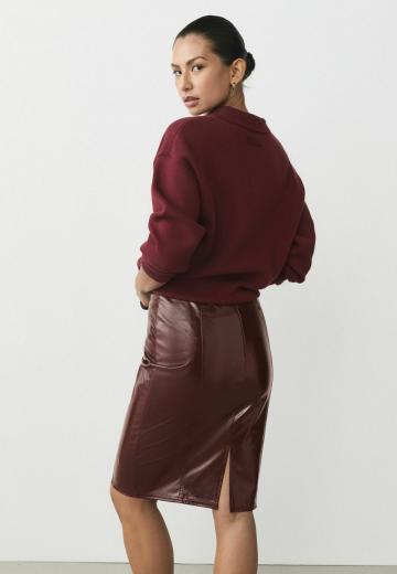 Кожаная юбка