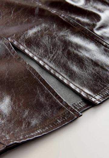 Кожаная юбка