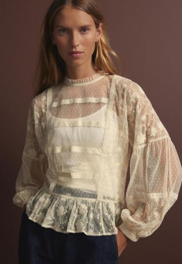 Кружевная блузка