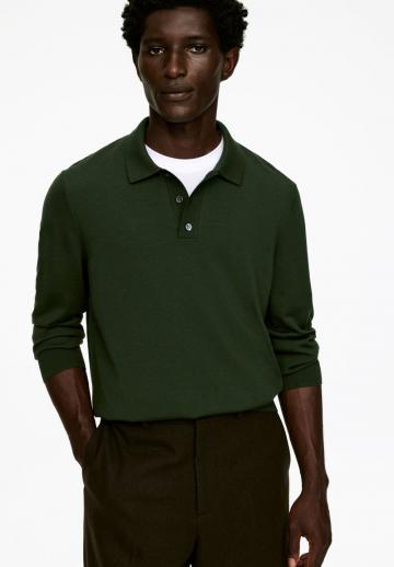 Поло с длинным рукавом
