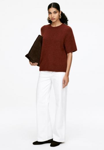 Пуловер с коротким рукавом