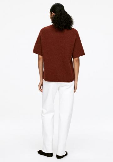 Пуловер с коротким рукавом