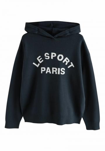 Пуловер с капюшоном