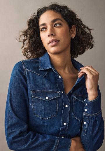 Джинсовая блузка