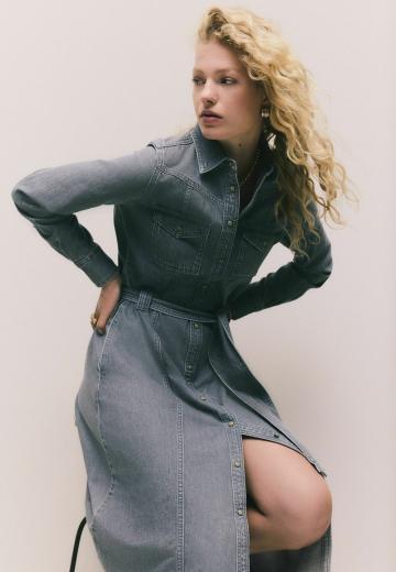 Джинсовое платье