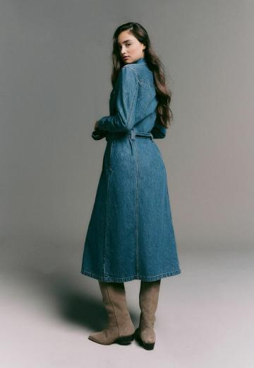 Джинсовое платье