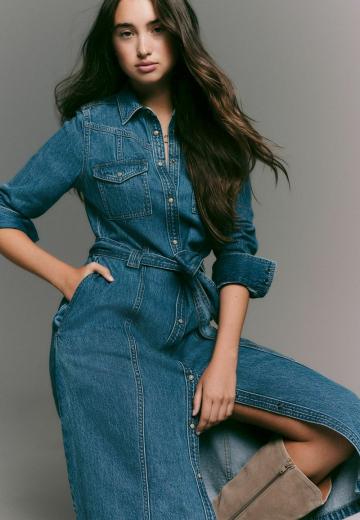 Джинсовое платье
