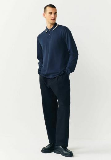 Поло с длинным рукавом