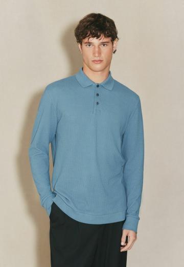 Поло с длинным рукавом