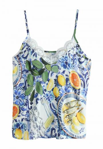 Топ на бретельках