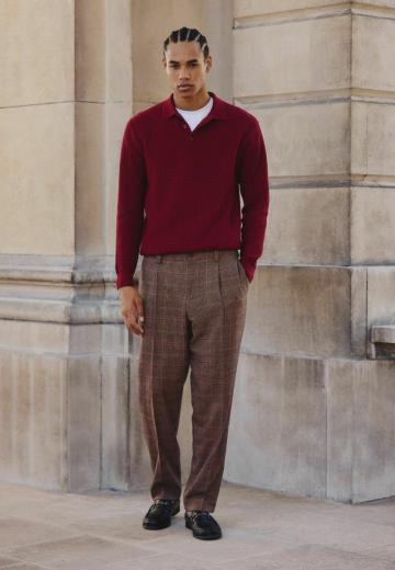 Поло с длинным рукавом