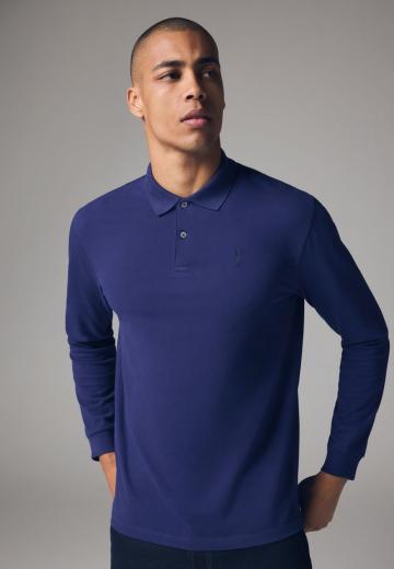 Поло с длинным рукавом