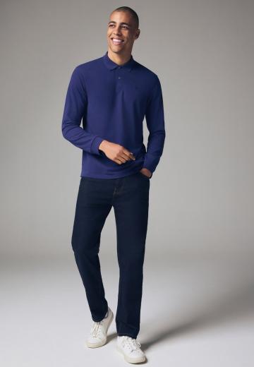 Поло с длинным рукавом