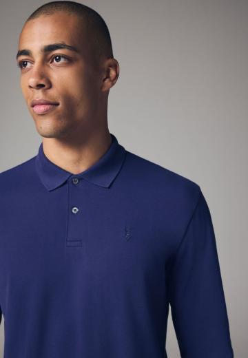 Поло с длинным рукавом