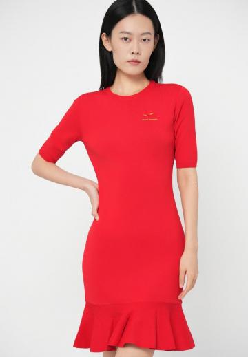 Вязаное платье