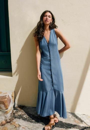 Джинсовое платье