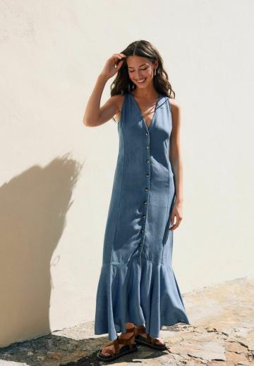 Джинсовое платье