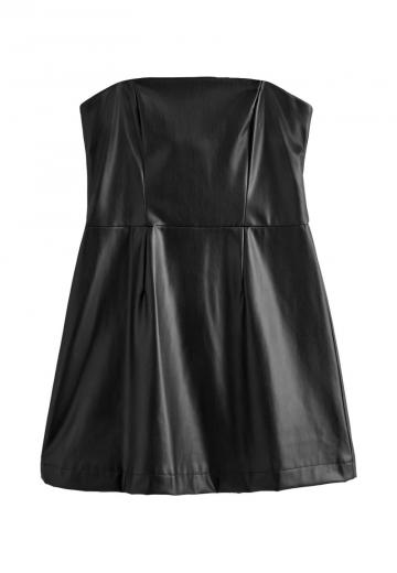 Платье без бретелек