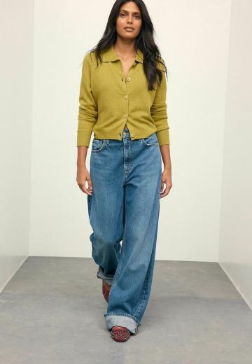 Жаккардовая вязаная кофта