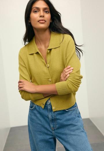 Жаккардовая вязаная кофта